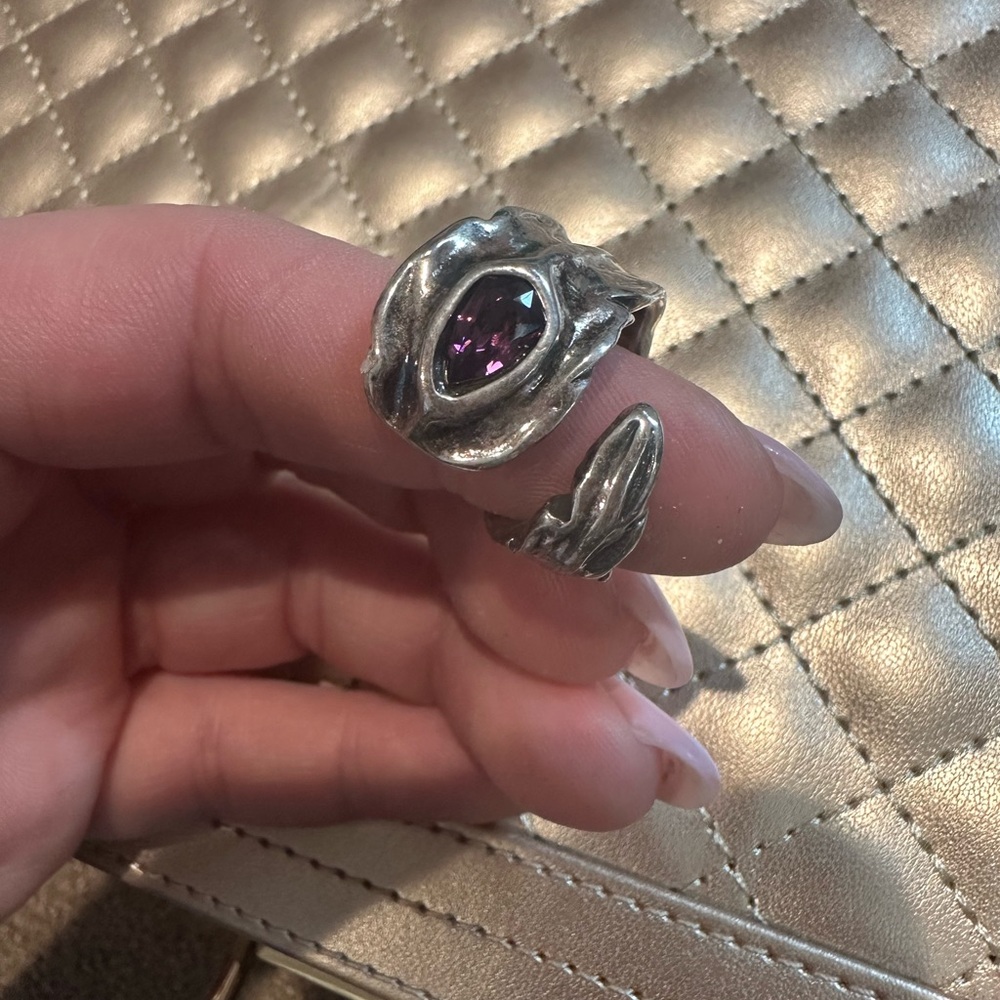 Uno de 50 Purple Feather ring L
